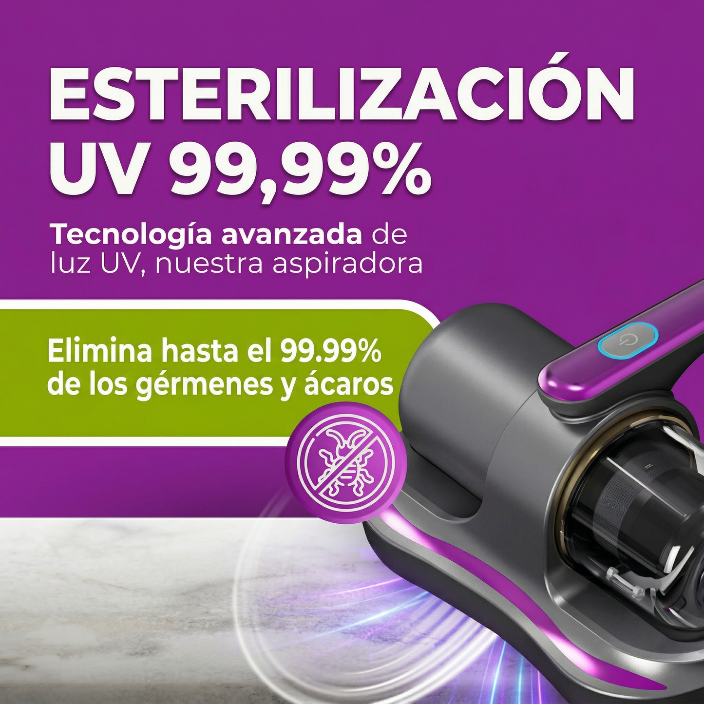 CleanVac™ Aspiradora Antiácaros [Limpieza profunda sin esfuerzo]
