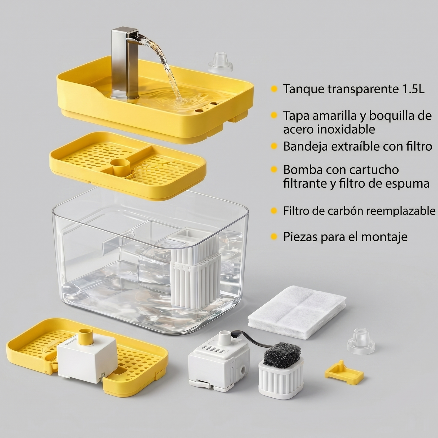AquaPet™ Fuente Automática [Hidratación saludable para tu mascota]