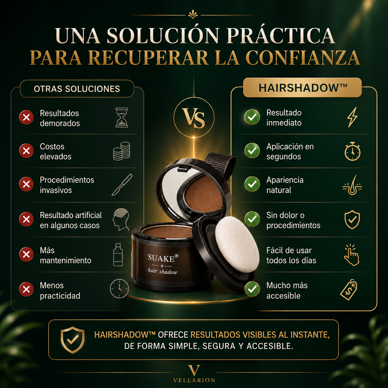 HairShadow™ Sombra Capilar [Cobertura natural e instantánea]