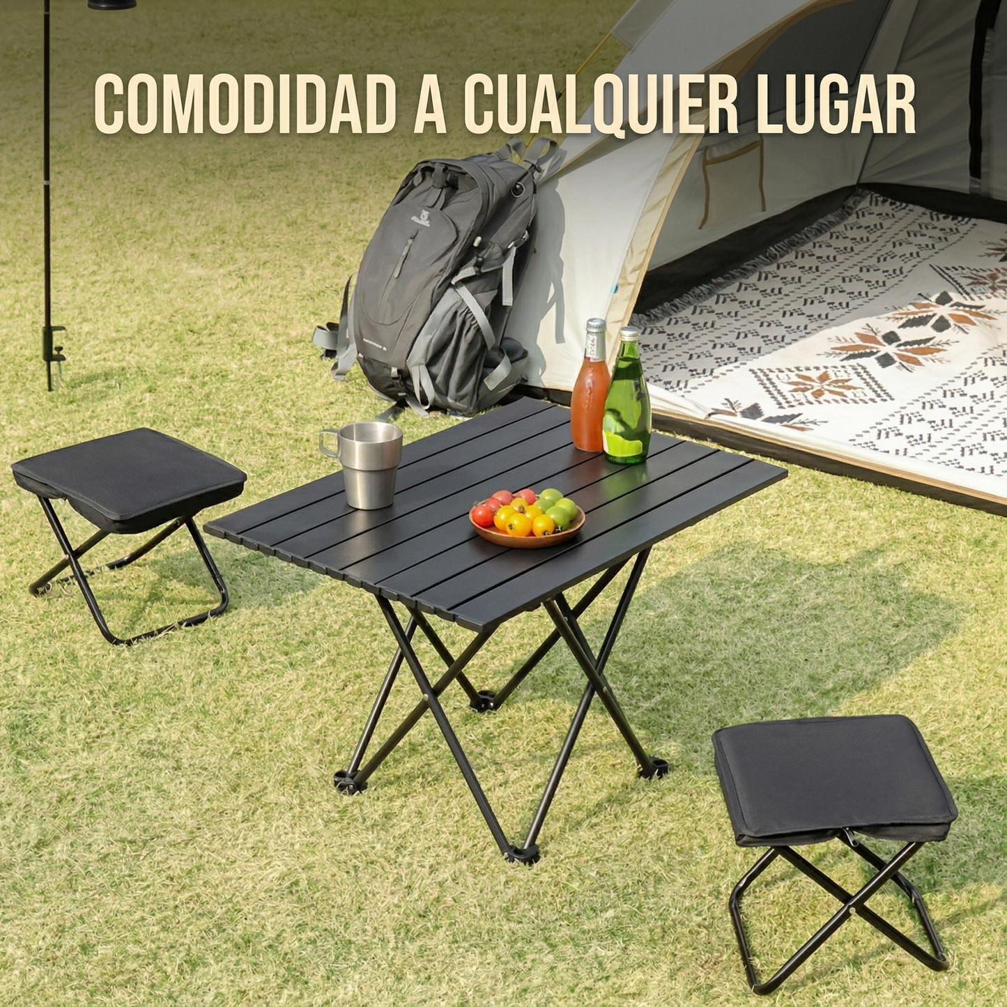 FlexSeat™ Banco Plegable | Comodidad portátil en cualquier lugar