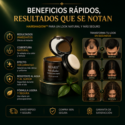 HairShadow™ Sombra Capilar [Cobertura natural e instantánea]